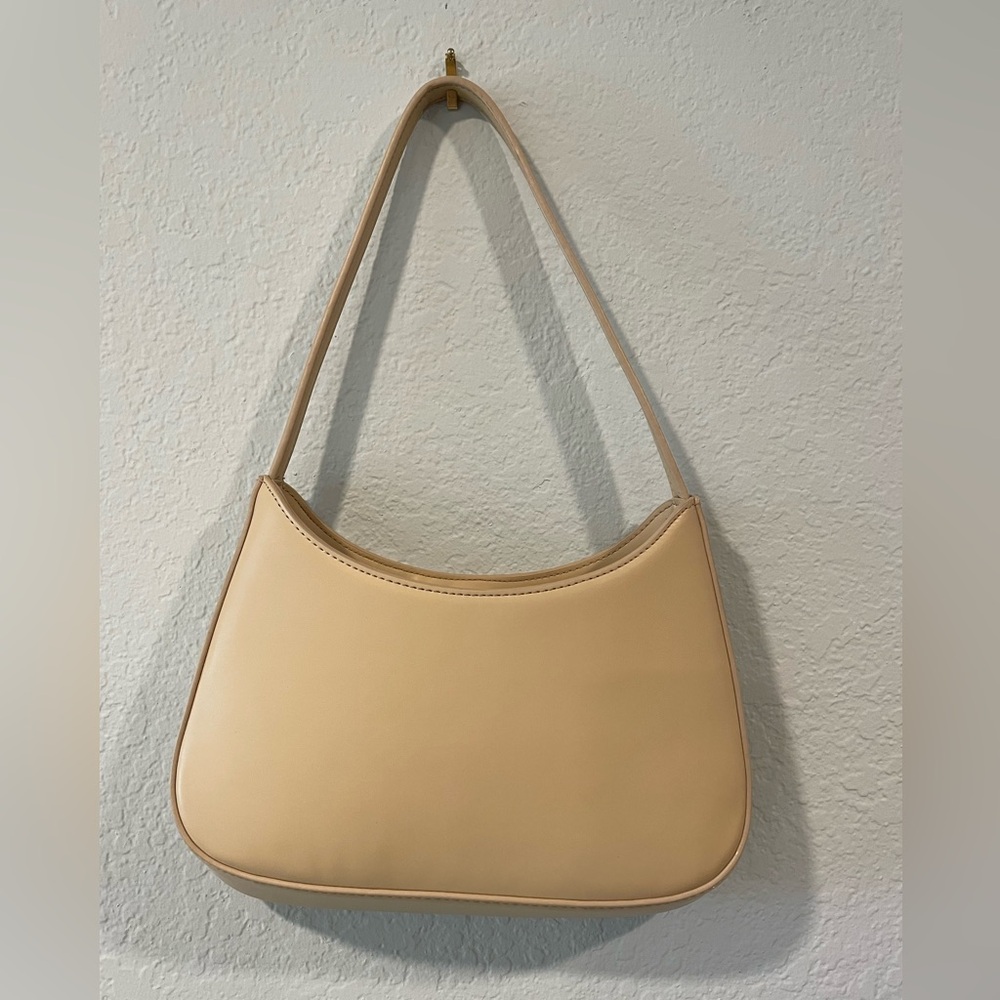 Minimalist Beige Shoulder Bag - Chic Everyday Tote